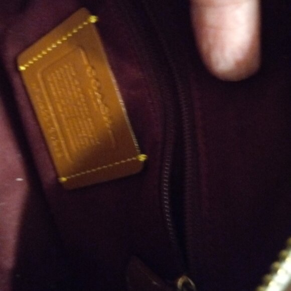 COACH Camera bag Signature Canvas & Leather Crossbody Bag Handbag Purse # 31208 - Picture 9 of 10